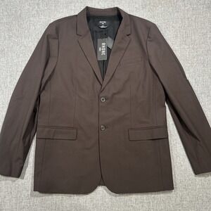 Rhone Men's Large Commuter Slim Fit Lightweight Blazer Dark Espresso New $298